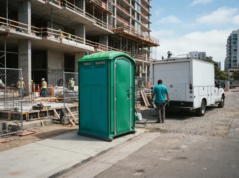 High-Rise Construction Mobile Restrooms in San Diego, CA
